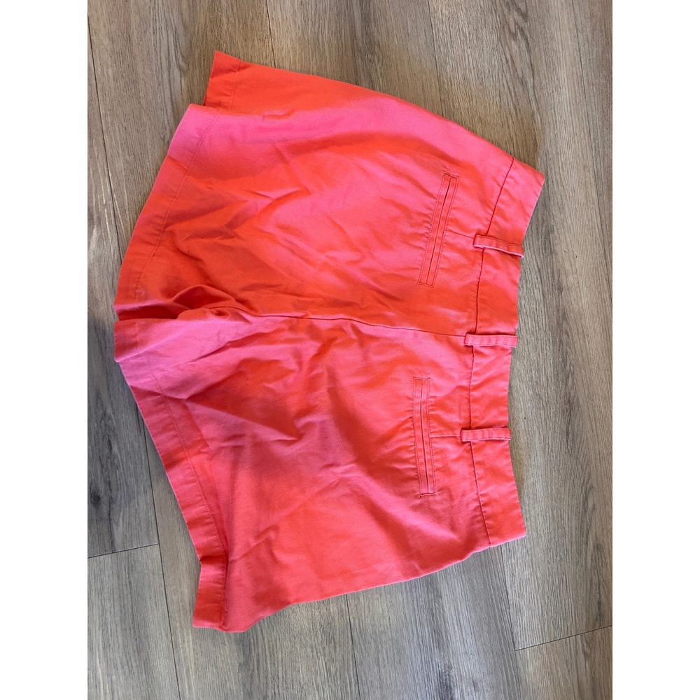 Alice Hope Womens Coral Pink Chino Shorts Size 12 Cotton Front Preppy Summer - Picture 3 of 3